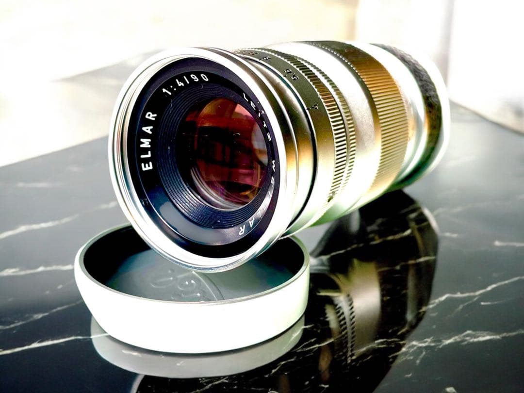 【OH済&ライカ&希少】エルマー90㎜　後期メートル/フィート併記型