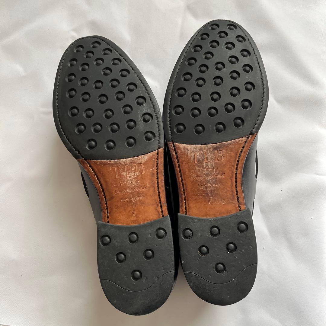 TLBタッセルローファー黒7