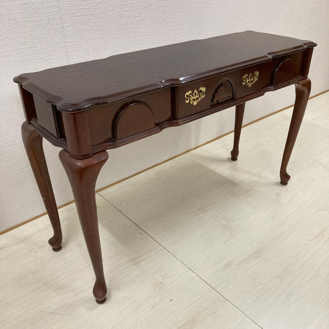 猫脚　コンソール　デスク　机　クラシック　アンティーク調