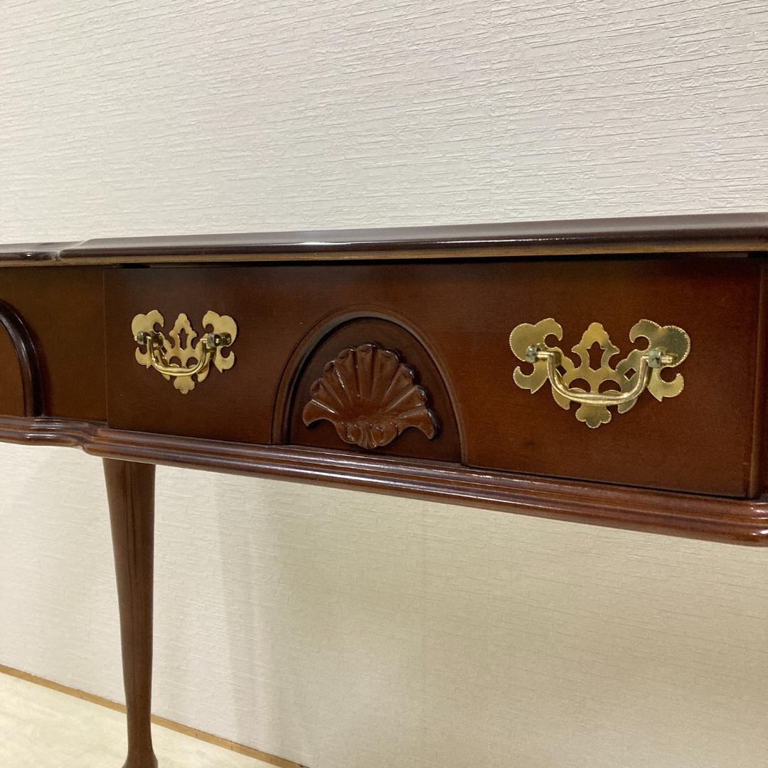 猫脚　コンソール　デスク　机　クラシック　アンティーク調