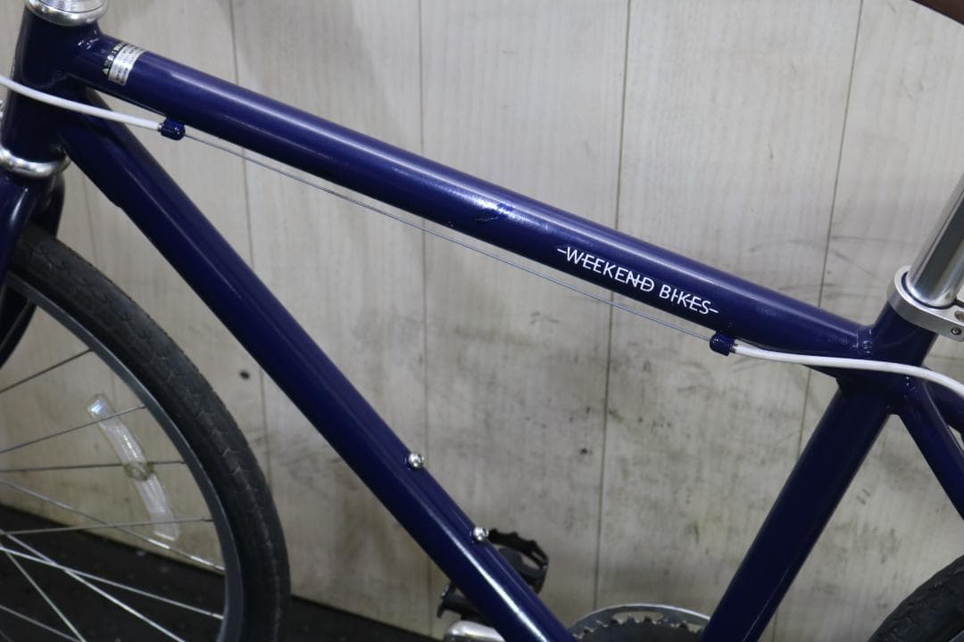 あさひ製WEEKEND アルミ 26型 シマノ7速 440mm BLUE クロス