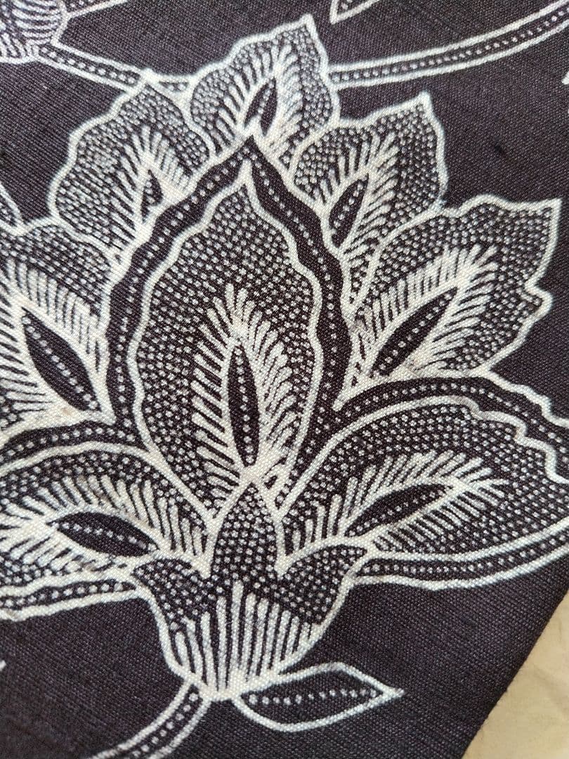 おたかやん　バティックテイスト　紬地　作家物　九寸名古屋帯