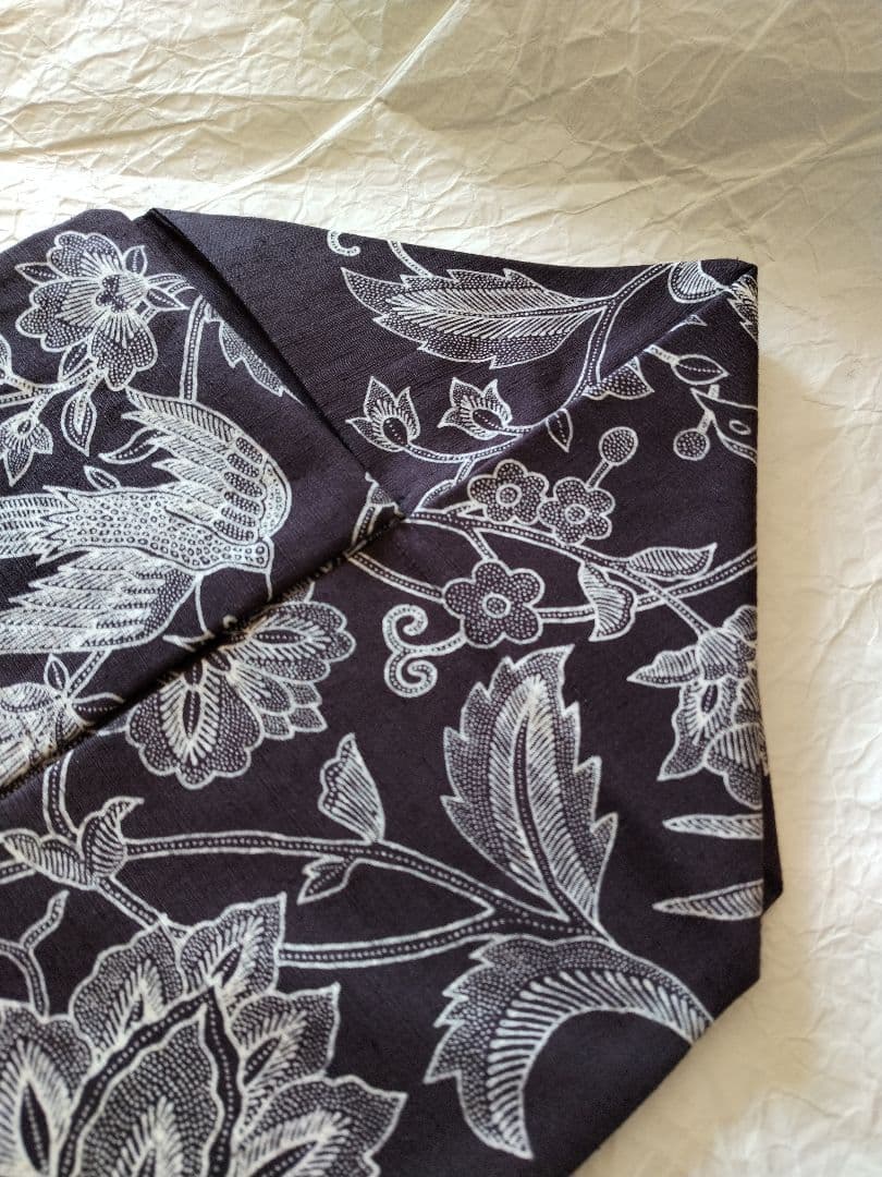 おたかやん　バティックテイスト　紬地　作家物　九寸名古屋帯