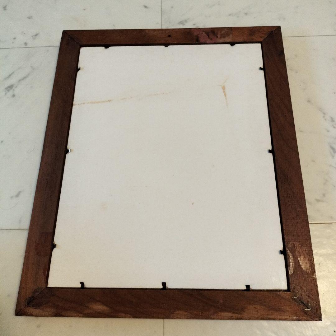 ハワイ【大きい】コアウッド製額縁1990年代当時物④ビンテージ