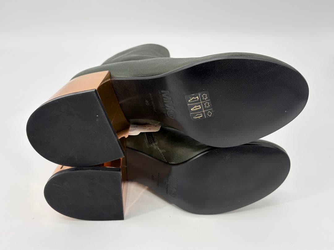 MM6 Maison Margiela レザー ショートブーツ