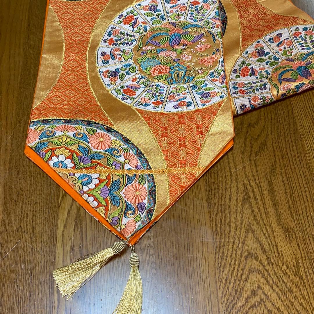 テーブルランナー「絢爛」長長尺帯リメイク