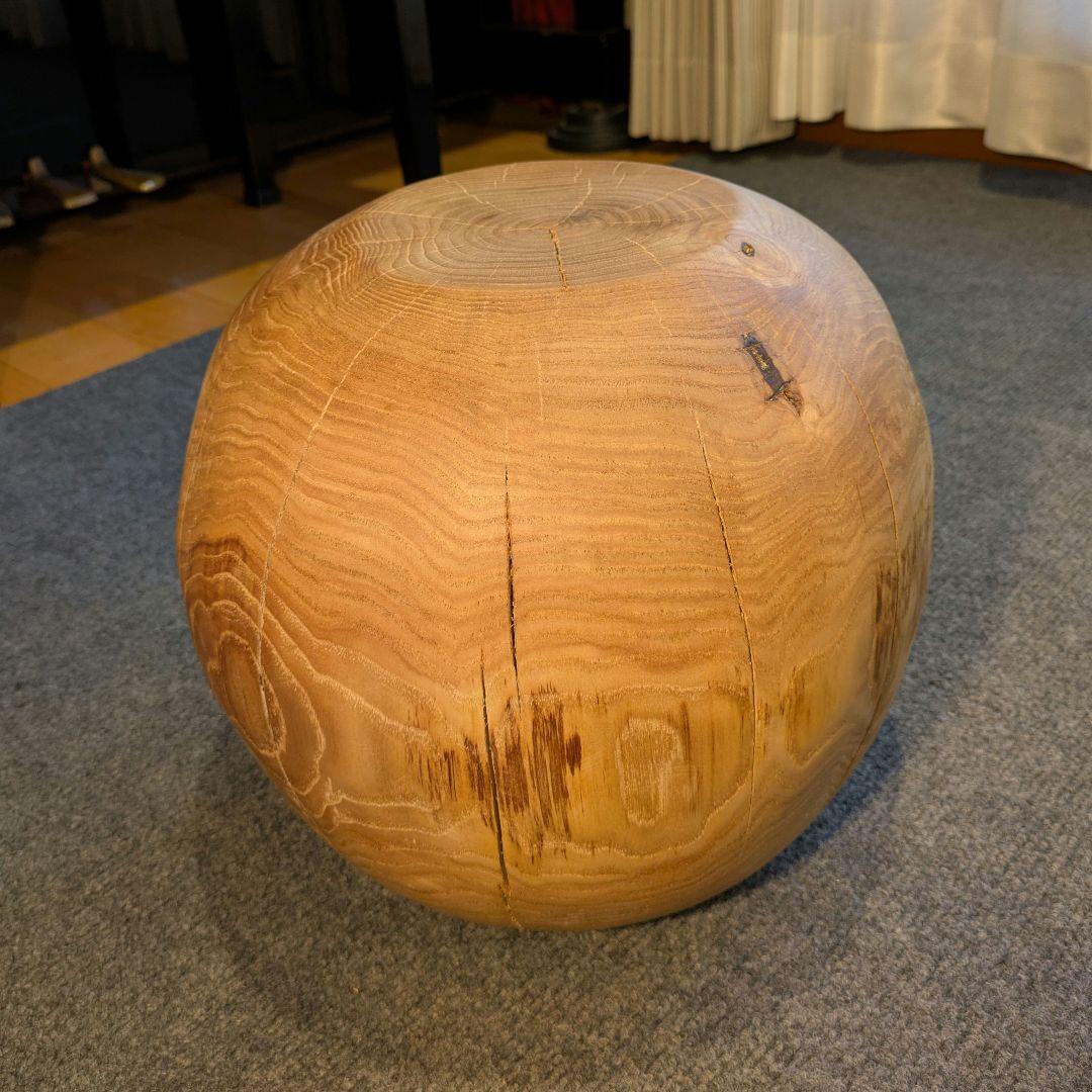 栗　天然木　丸型　切り株　丸太　高さ約26㎝