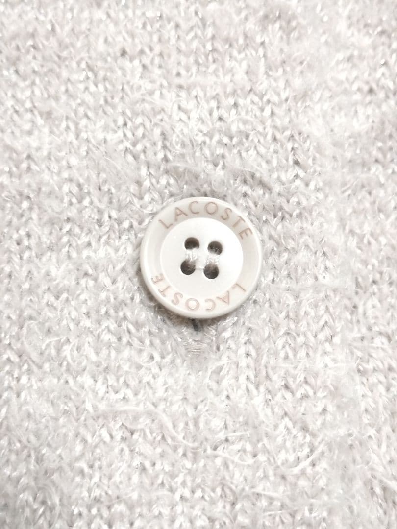 SNIDELスナイデル×LACOSTEラコステコラボ限定ラメニットカーディガン