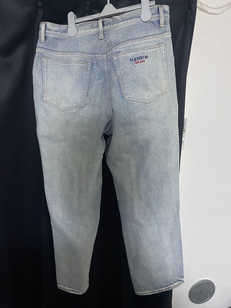 パンツ supreme baggy jean dirty indigo 32
