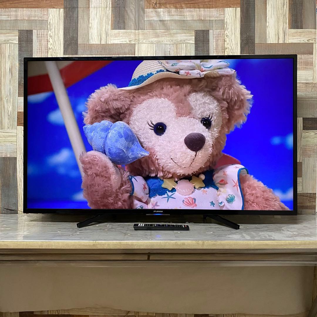 全国送料込❣️フナイ55型4K録画機能1TB付Androidテレビネット動画視聴