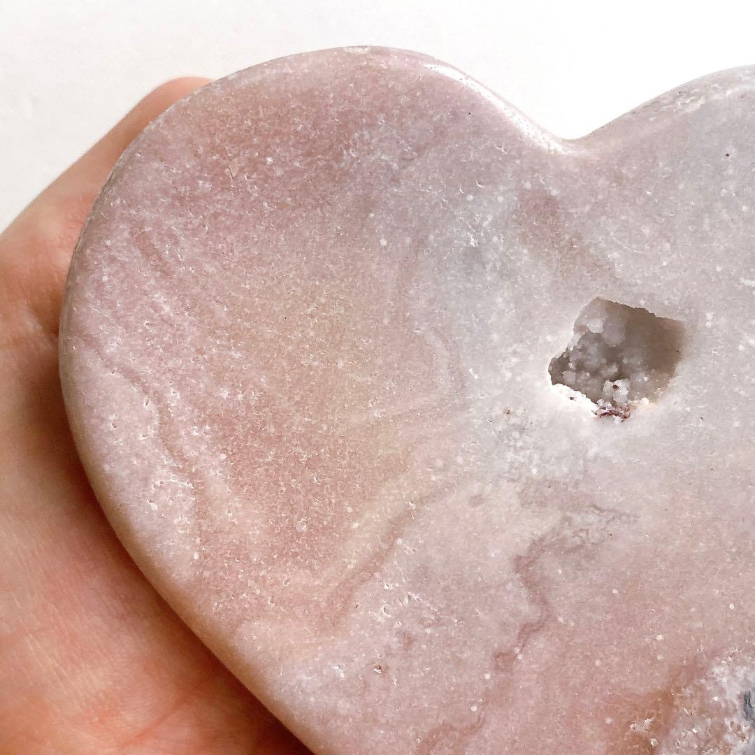 ★★★破格最終特価【 美しい ピンクアメジスト ハート 台座付き481g