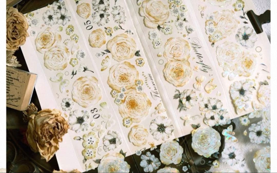 ⭐️SALE⭐️ 林野间《橙玫瑰》海外マスキングテープ　マステ 【2460】