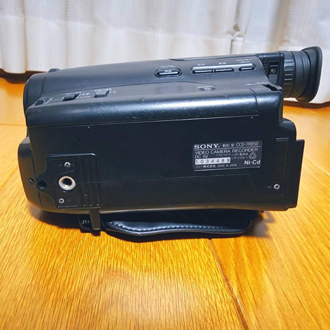 【動作確認済】SONY Hi8 高画質 ビデオカメラ CCD-TR850 セット