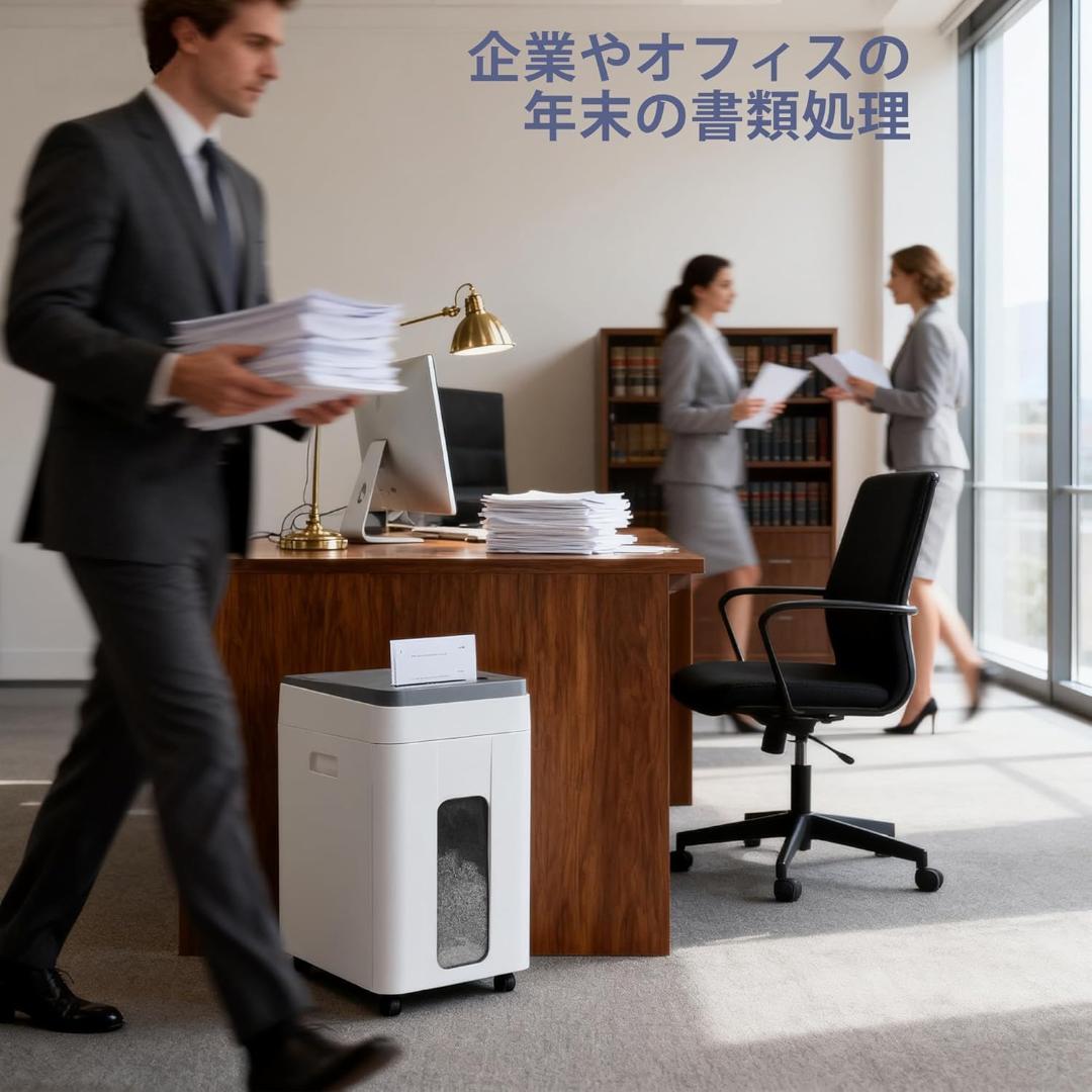 ※新品※オートフィードシュレッダー 電動 静音 大容量 P5レベル 400枚対応