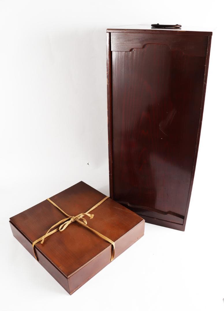 茶道具 蝶蒔絵 重箱 二枚蓋 共箱 漆芸 木製漆器