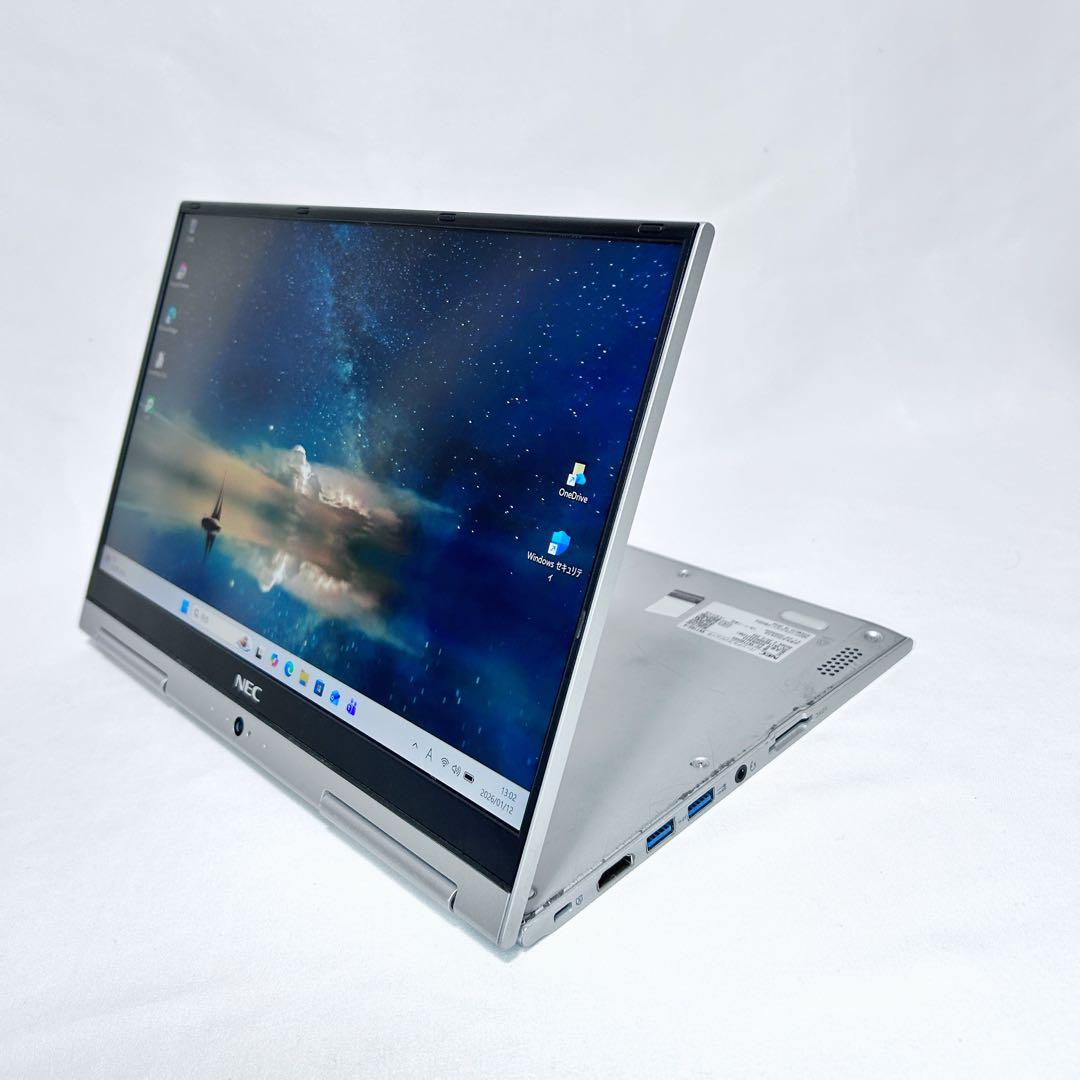 【2in1・バッテリー超良好】NEC｜タッチ対応・Core i5・SSD搭載