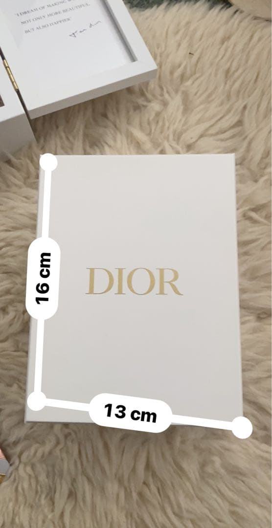 Dior プリザーブドフラワーアレンジメントフォトスタンド　ショップバック付き