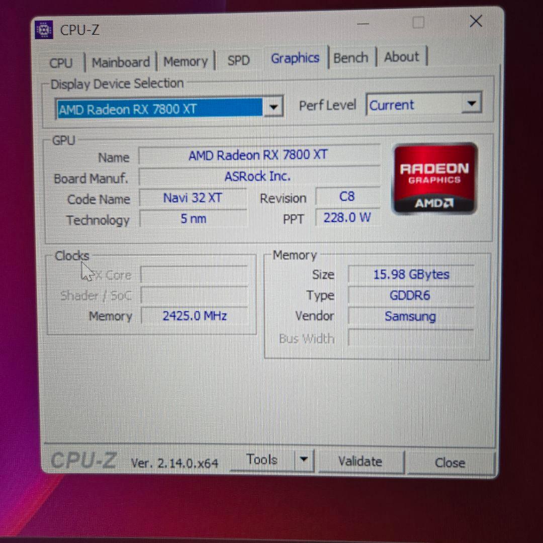 グラフィックボード・グラボ・ビデオカード ASRock Steel Legend RX 7800 XT 16GB