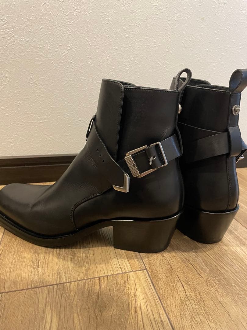 【美品】ヴェルサーチ VERSACE メンズ ブーツ サイズ42 正規品