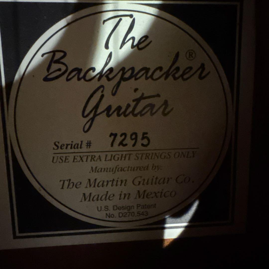 マーチンmartin backpacker バックパッカー シリアル4桁　初期