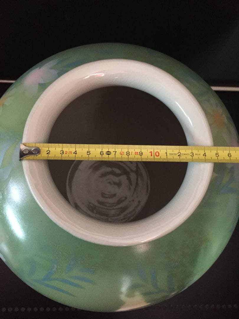 昭和レトロ花瓶　九谷焼9号花瓶　新品未使用　年代物