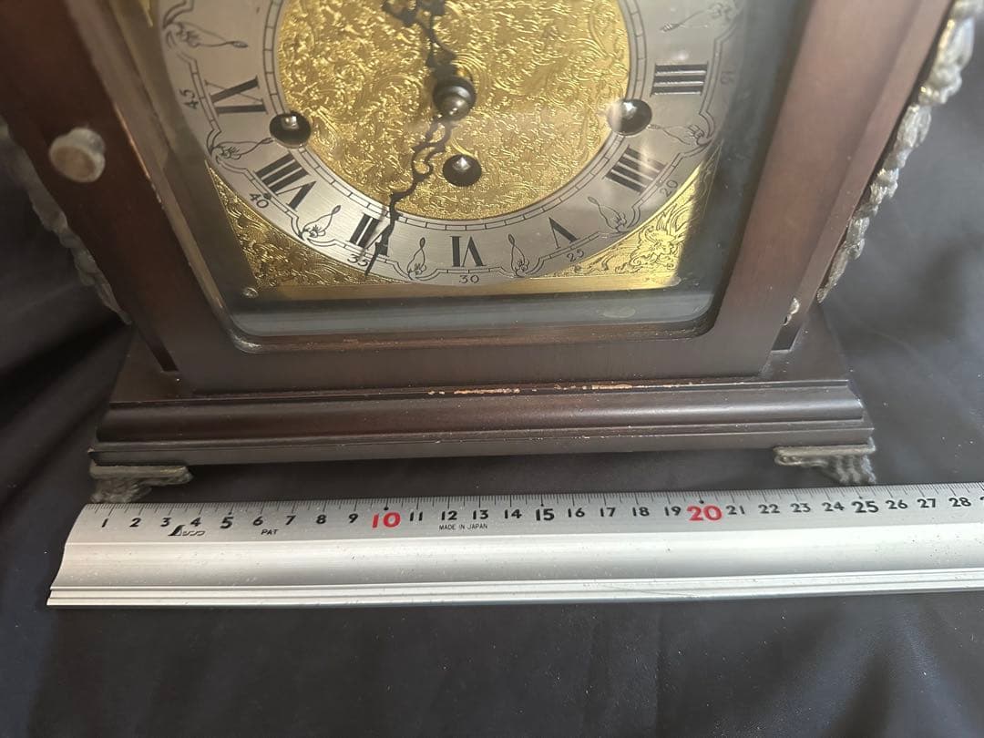 HERMLE 独製 アンティーク ウエストミンスター置き時計/ヘルムレ社