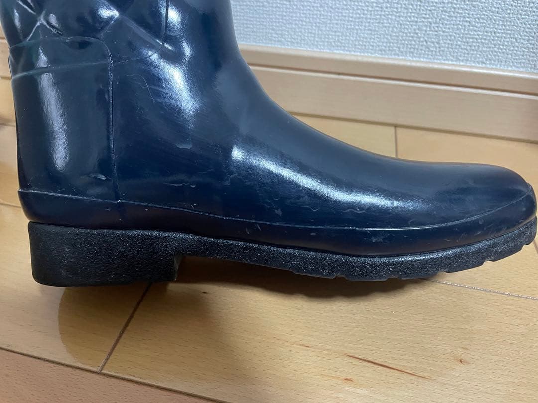 HUNTER ネイビー キルティング長靴