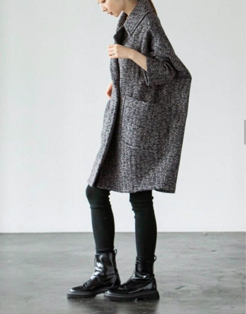 ★美品★ コグザビッグスーモーク エリザベス ペンタゴン コート グレー