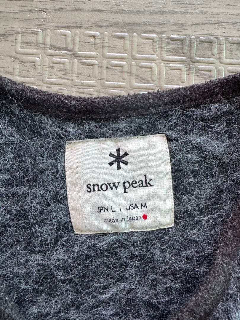 【美品】 peak フリースベスト JPN L