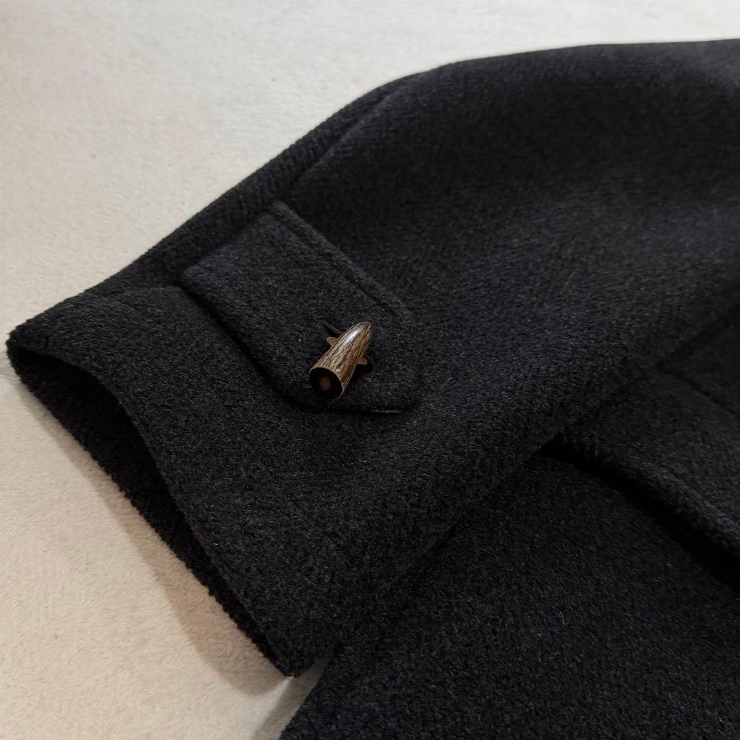 バーバリーズ　ダッフルコート　ロング丈　ノバチェック　ダークグレー　日本製　L