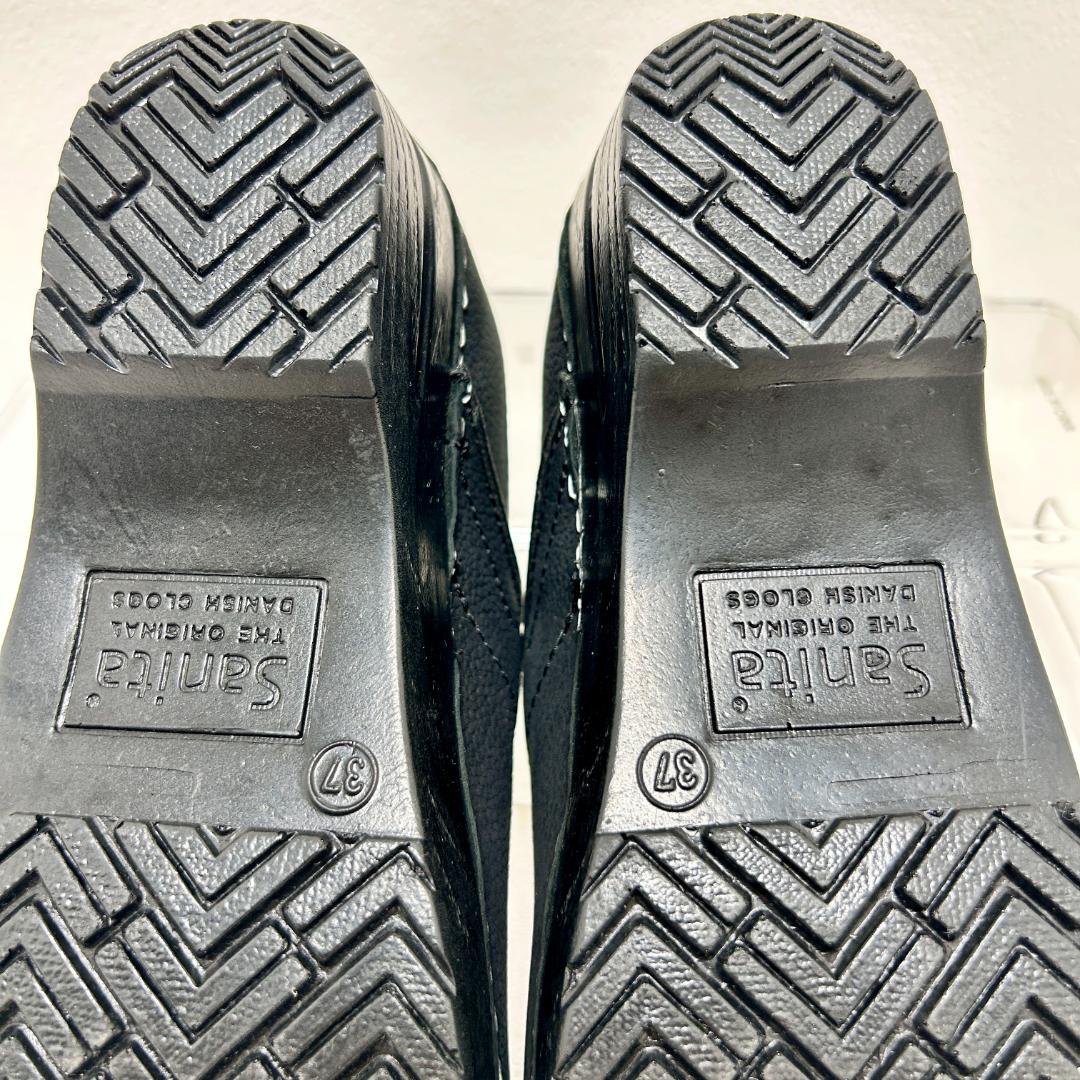 ✨極美品✨ 【Sanita】プロフェッショナル クロッグサンダル ブラック 37