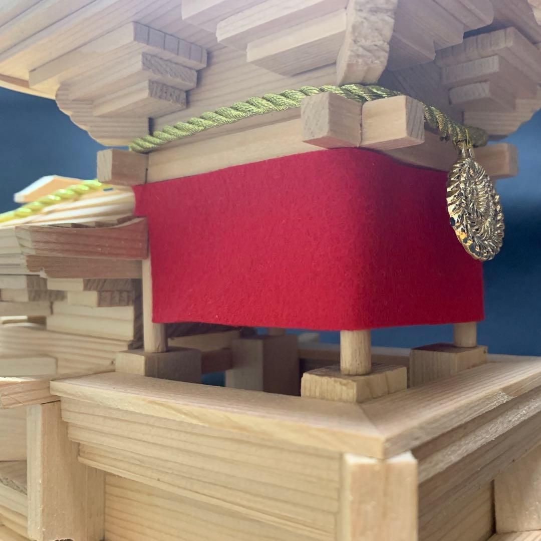 だんじり　下地車　模型　木製　ミニチュア