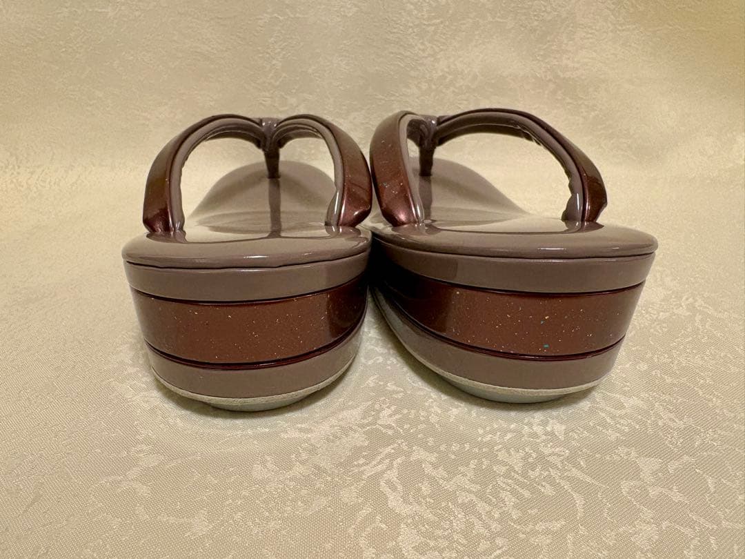 洗える着物L・半幅帯・和装クリップ・伊達締・草履LL・長襦袢Lの豪華6点セット