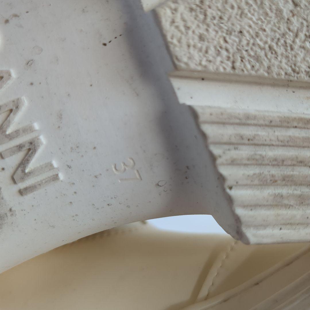 GANNI*37 ホワイト サイドゴアブーツ 厚底*リサイクルラバー