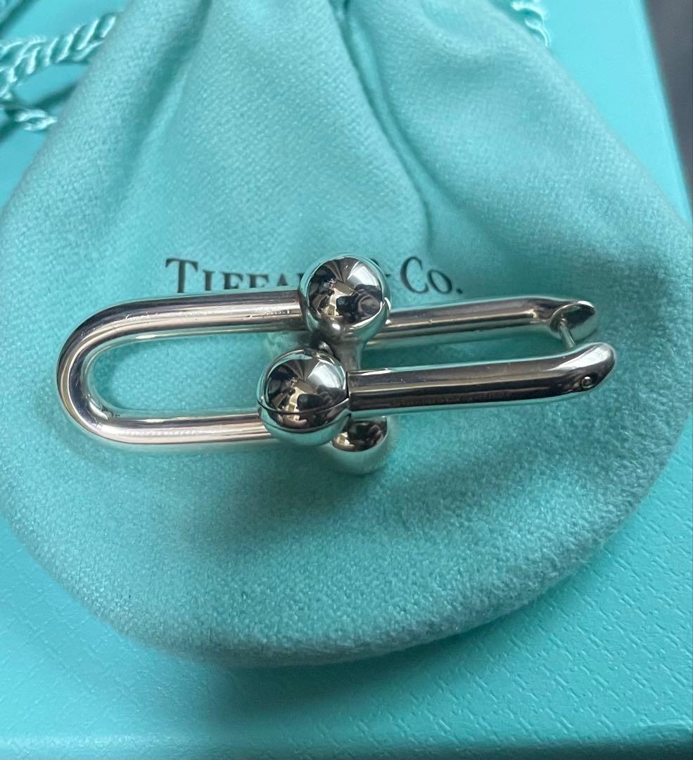 TIFFANY&CO. ティファニー　ハードウェア リンク ピアス　片耳