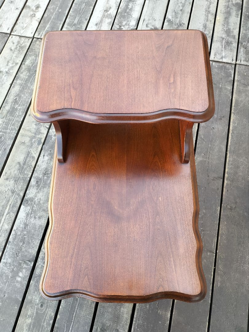 M♦年末Sale東名 希少　US製　ウッド エンドテーブル　サイドテーブル