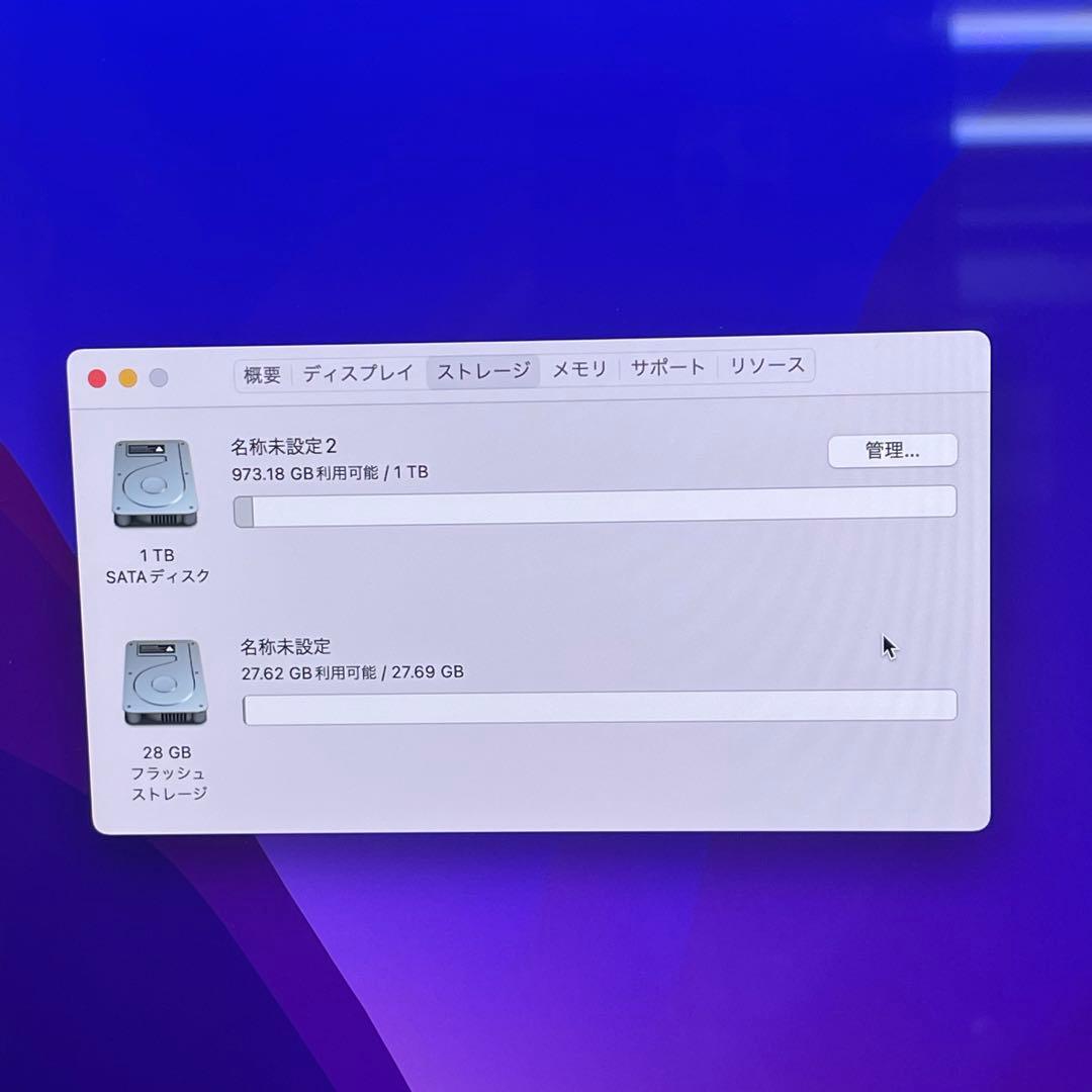 iMac 2017 27インチ Retina 5K i5 8gb 1.02TB