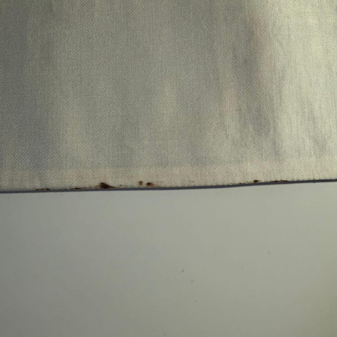 6k128 袋帯　絹　唐織　正倉院文様　華文　銀色　白　ピンク　紫　花柄　和装