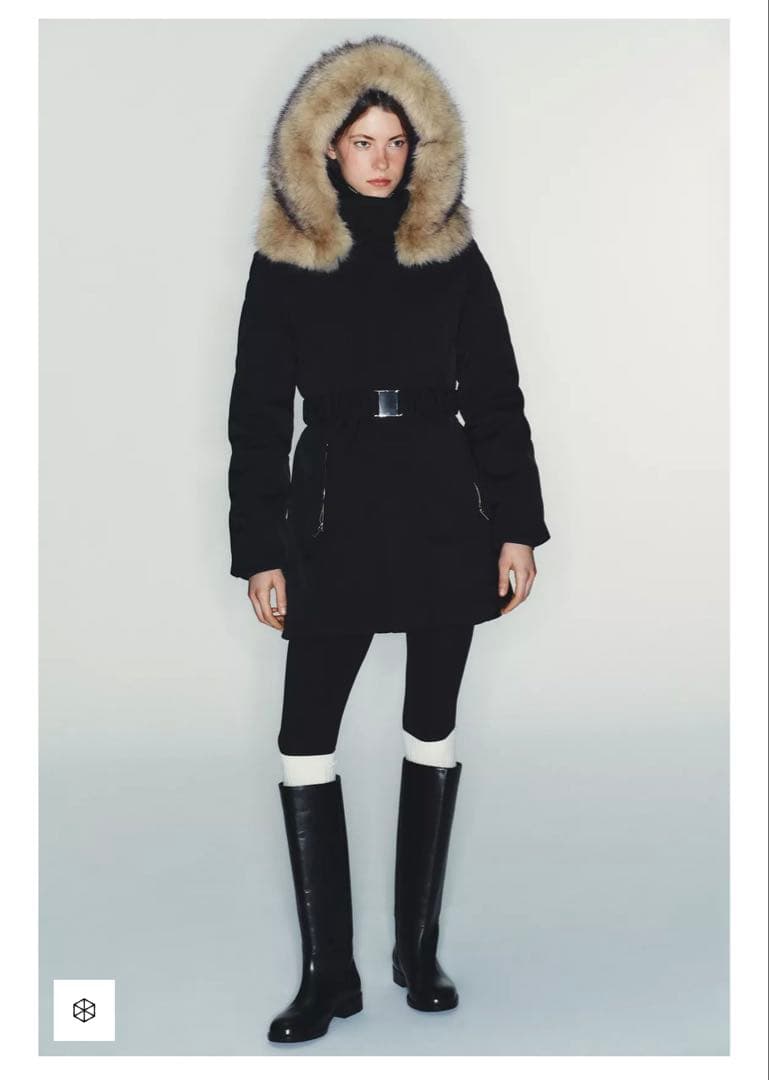 ZARA フラットリアルレザーブーツ　38