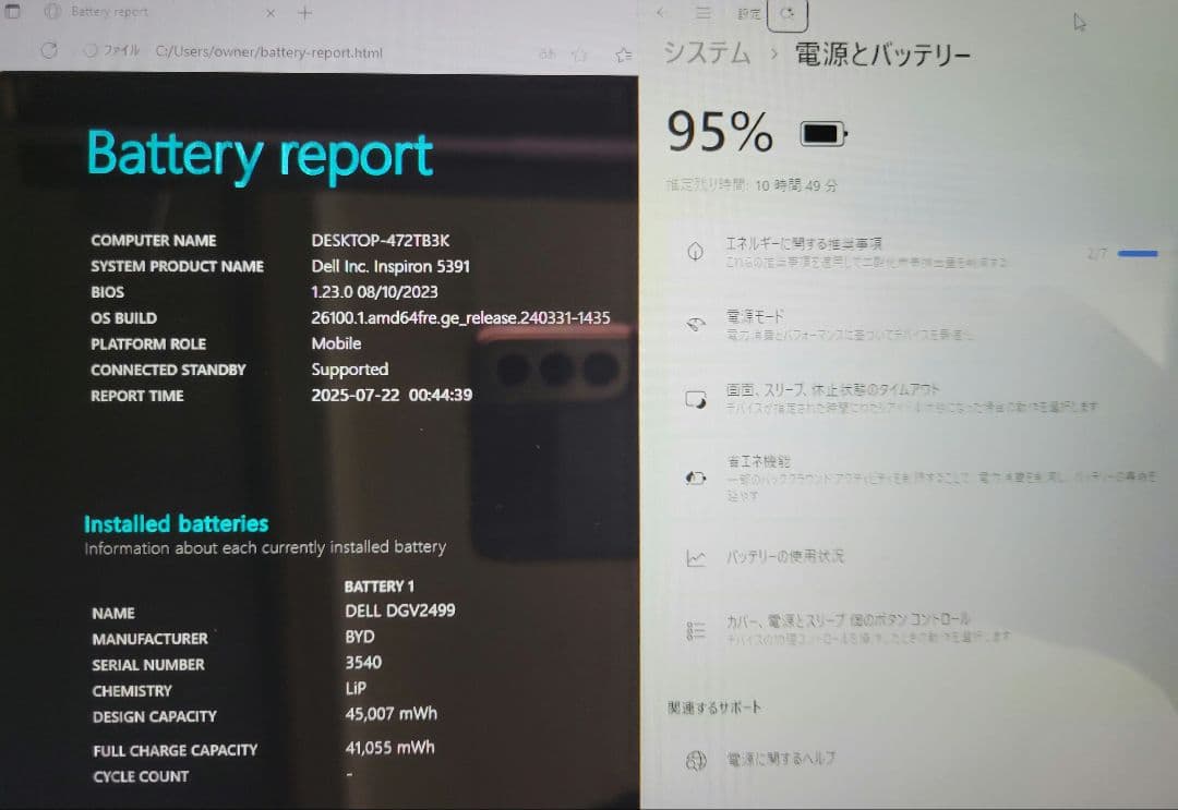 【送料込】DELL Win11 i5 8GB/256GB 指紋