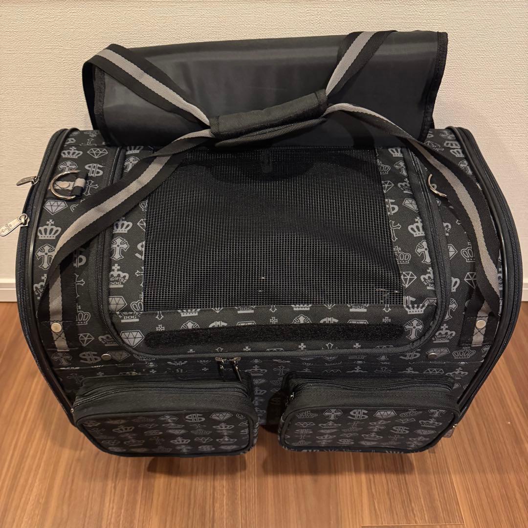 PET PARADISE コロコロキャリー L 王冠柄 キャスター付き　3WAY