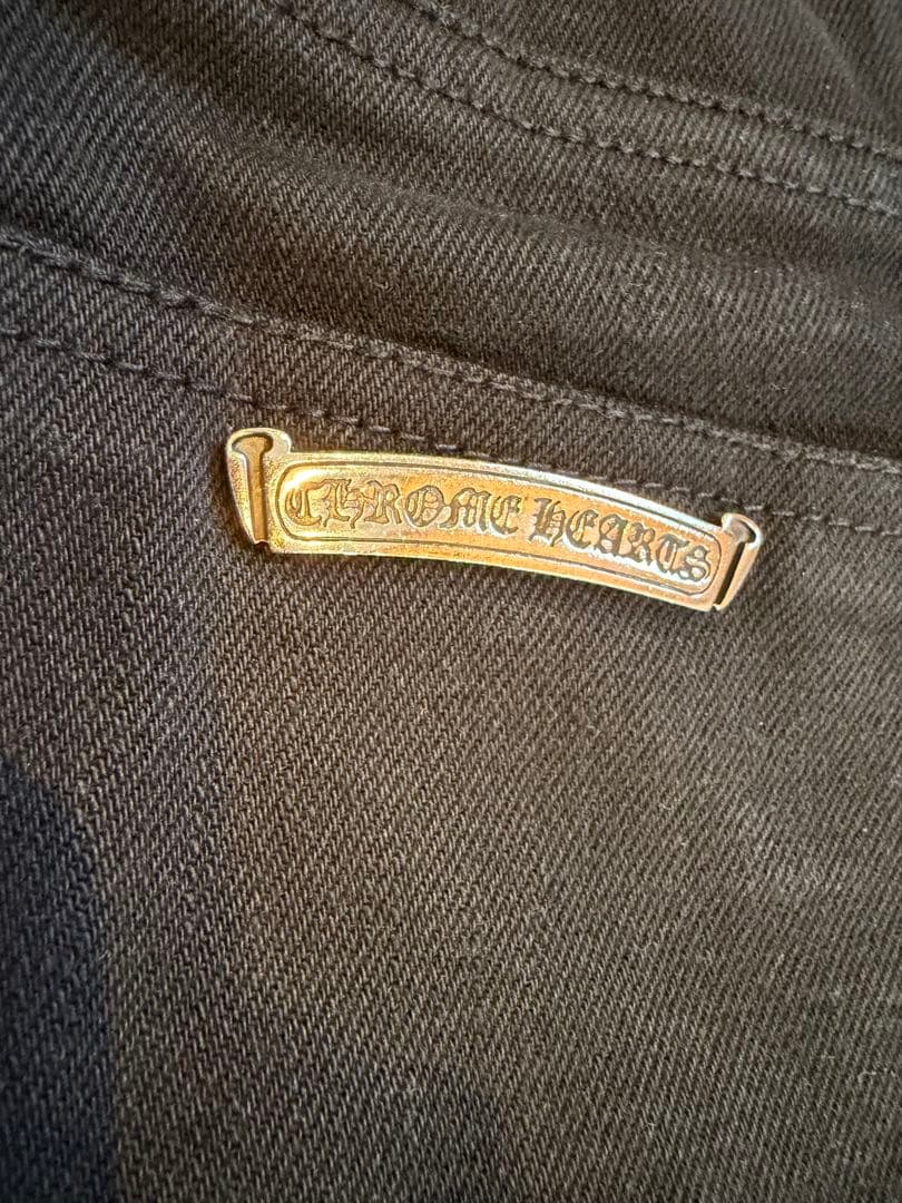 CHROME HEARTS DENIM STRAIGHT PANTS ブラック