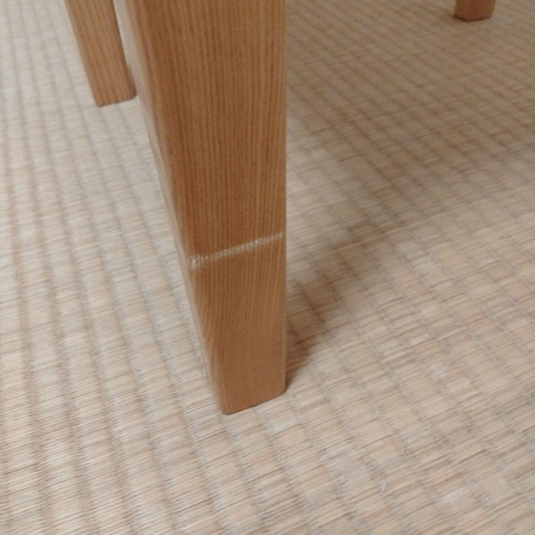 【無印良品】木製サイドテーブル 引き出し付　タモ材