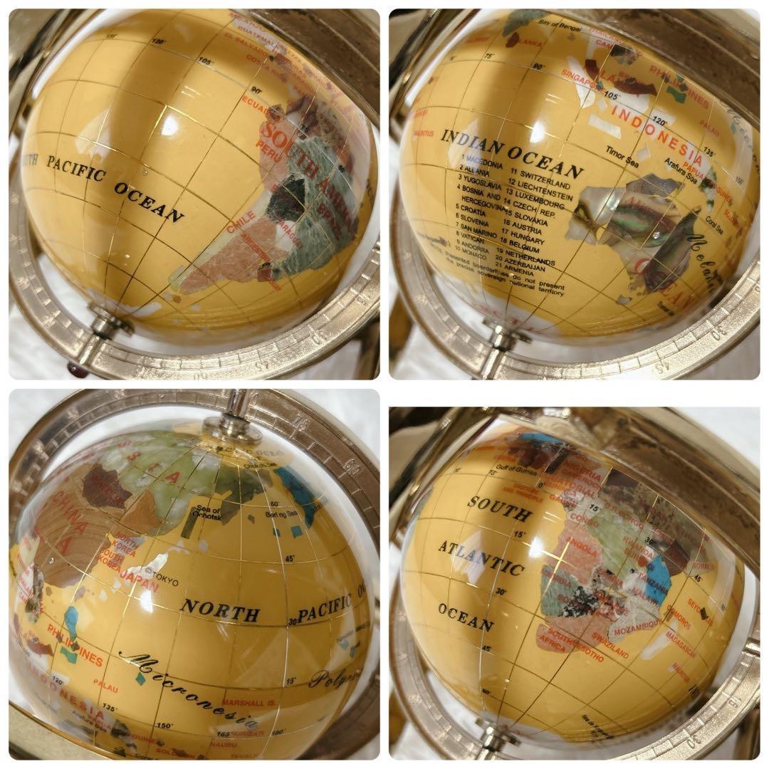 ✨希少✨ アンティーク地球儀 ゴールドスタンド 方位磁針付 猫脚 vendage