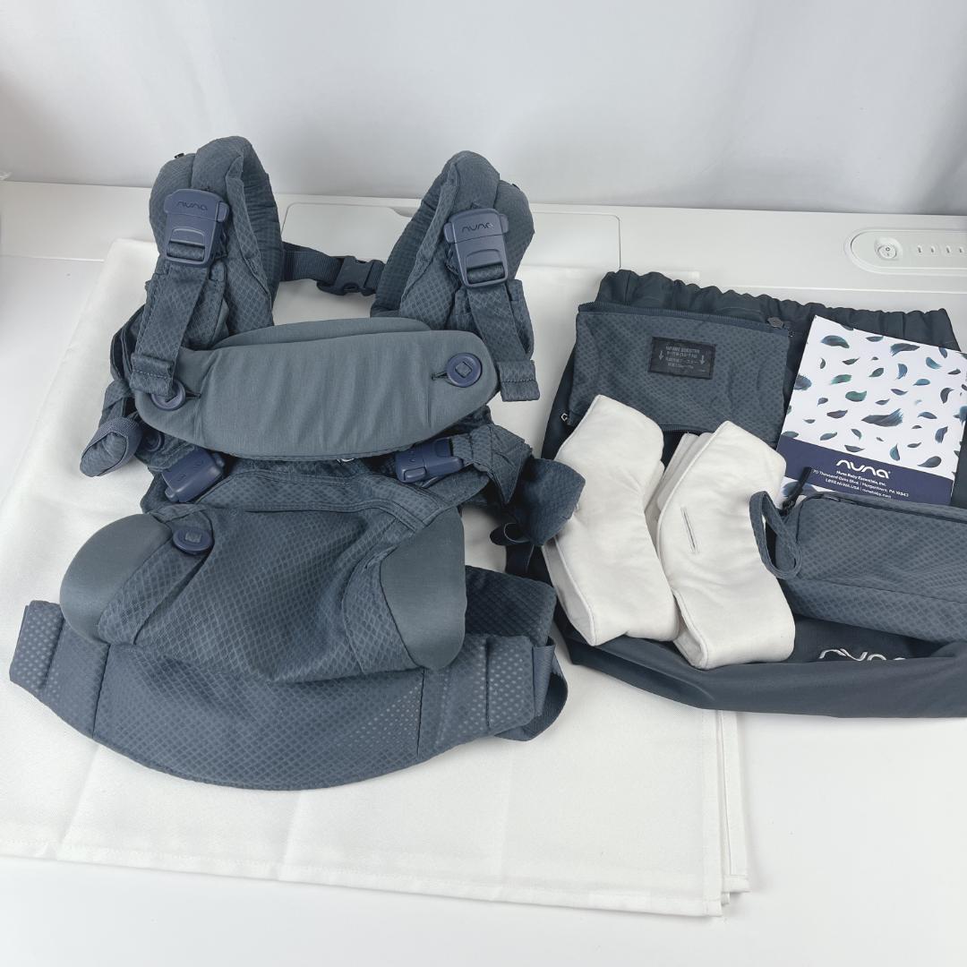 美品☘️ ヌナ カドルクリック デニム 新生児OK 抱っこ紐 　nuna