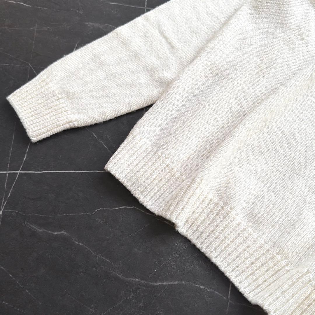 Falconeri カシミヤ100% タートルネックニット メンズM 白