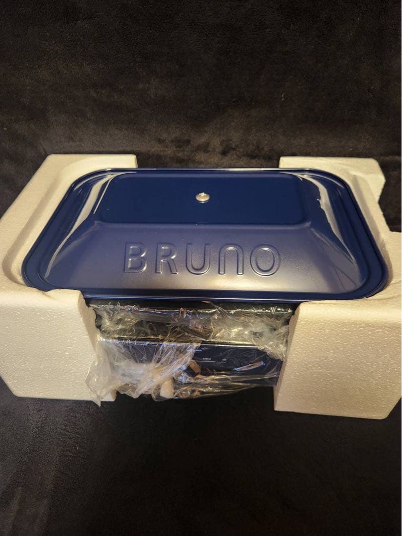 新品・未使用 BRUNO コンパクトホットプレート ネイビー