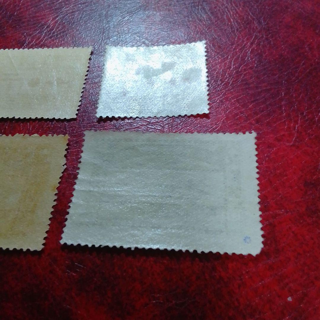 銭単位切手　昭和11年　関東局始政30年記念　3種完　8500円