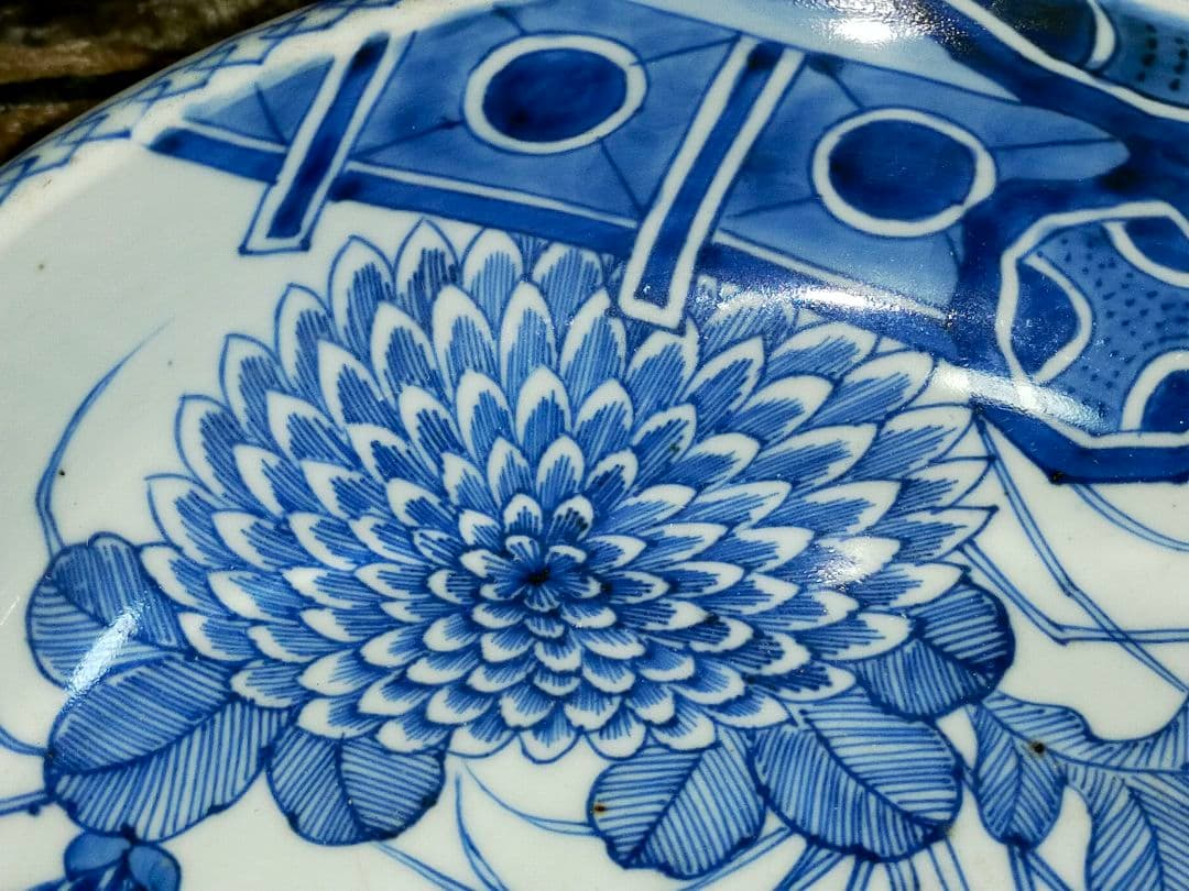 ♥伊万里♥　成化年製　♥中鉢♥　鉢　染付　骨董　古玩