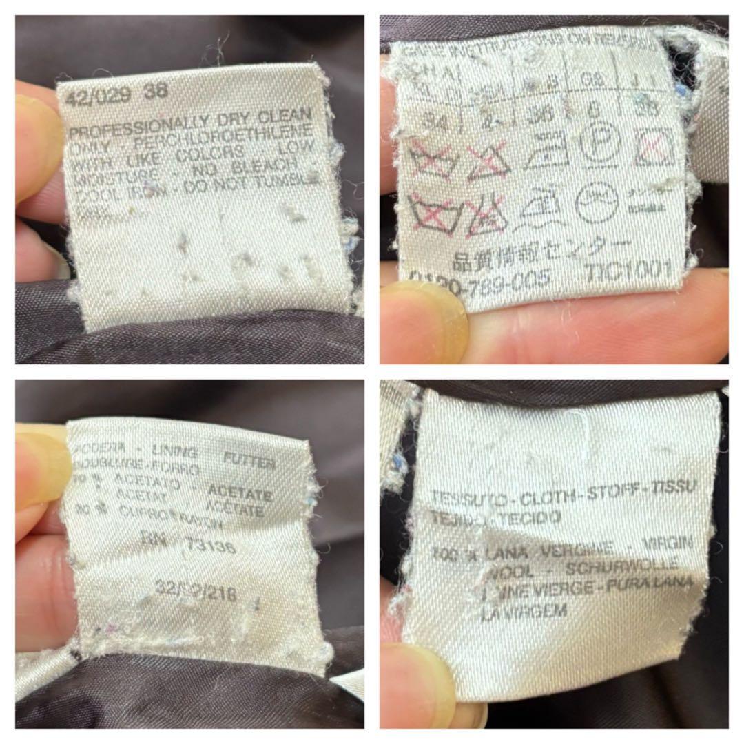 【白タグ・ピュアバージンウール】マックスマーラ　フーデッドコート　38サイズ